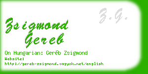 zsigmond gereb business card