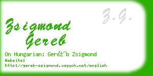 zsigmond gereb business card